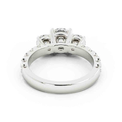 Round 3 Stone and Diamond Side Stones