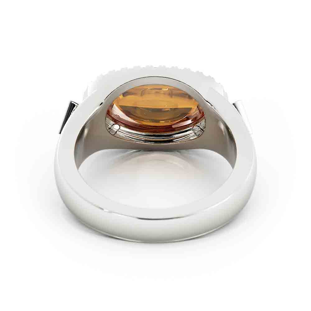 Ladies Elk Tooth and Diamond Ring