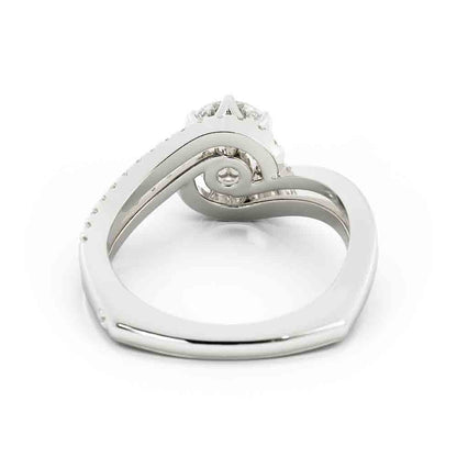 Bypass Diamond Engagment Ring
