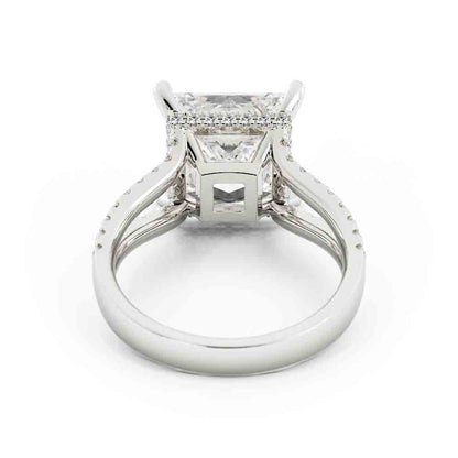 6ct Princess Center Split Shank Ring