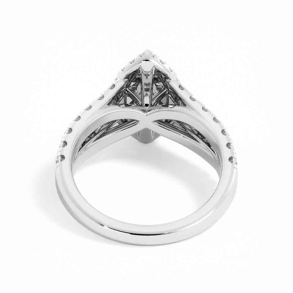Marquise, Pear Shaped, and Round Diamond Ring