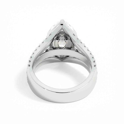 Three Row Split Diamond Ring