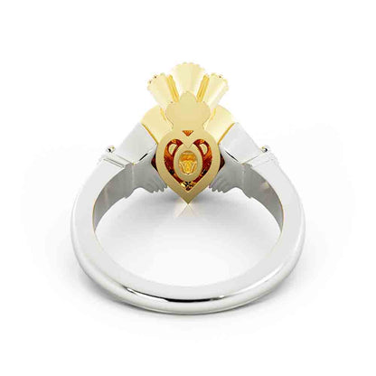 Custom Claddagh Ring With Birthstone