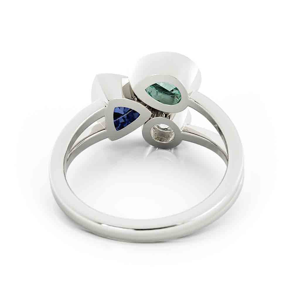 Split Shank Colored Stone Ring
