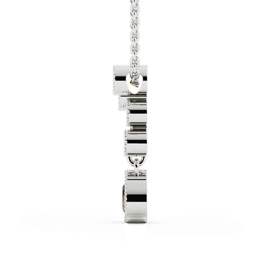 0803 – Colored dia bezel pendant