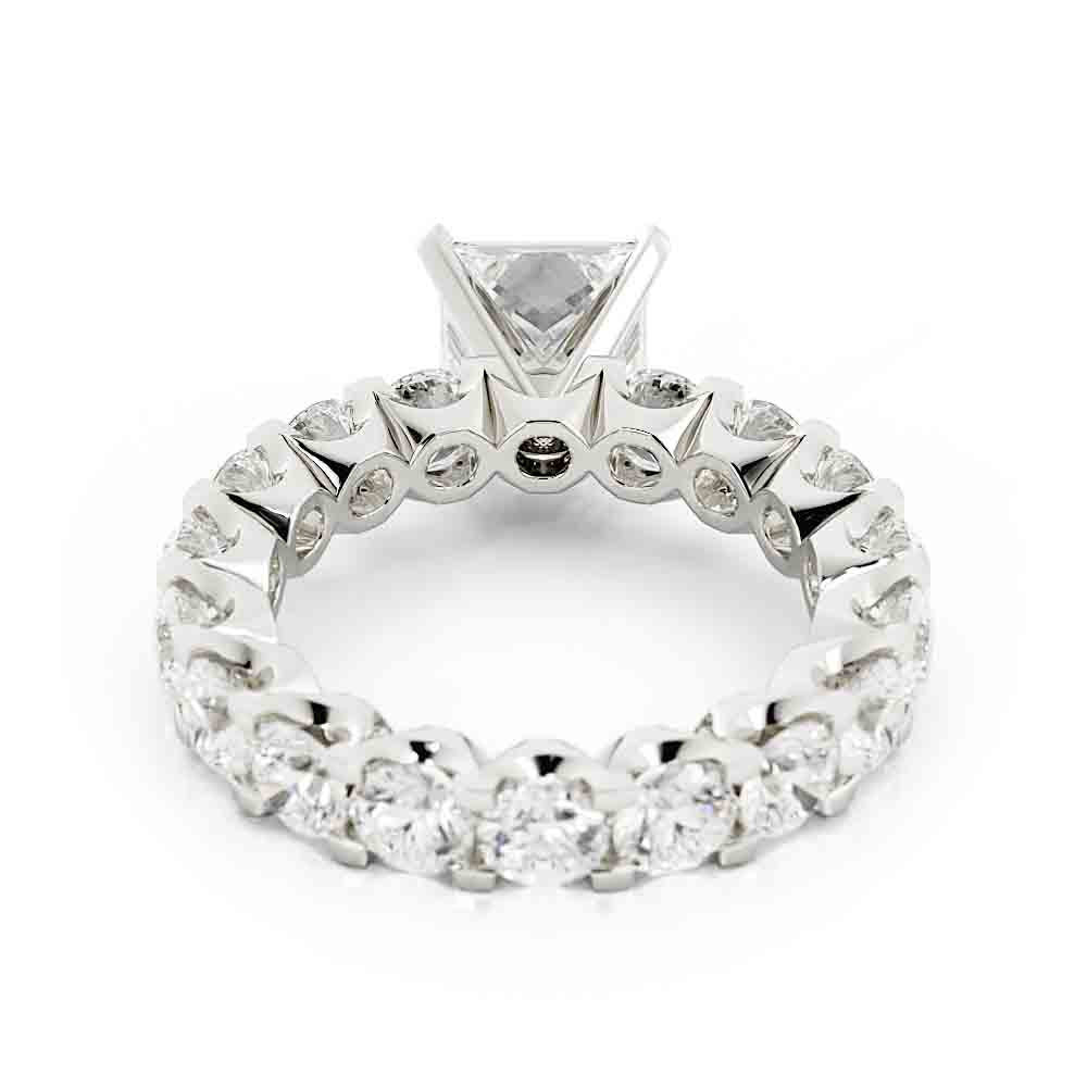 Eternity Diamond Ring With Princess Center