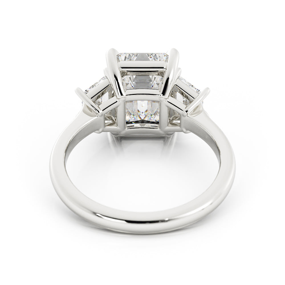 3 Stone Emerald Cut Laboratory-Grown Diamond Ring