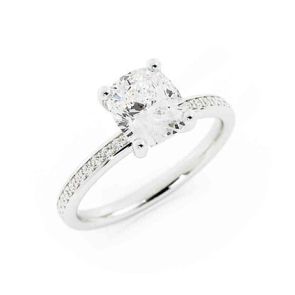 Rd Diamond Ring With Bead Set Diamonds