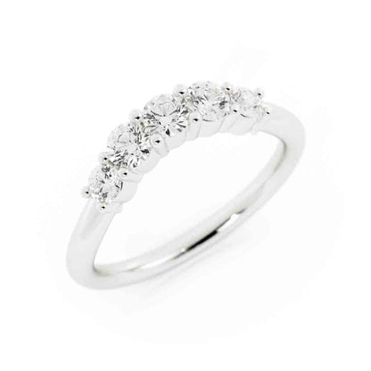 Elegant Curved Band To Fit That Large Engagement Stone Ring