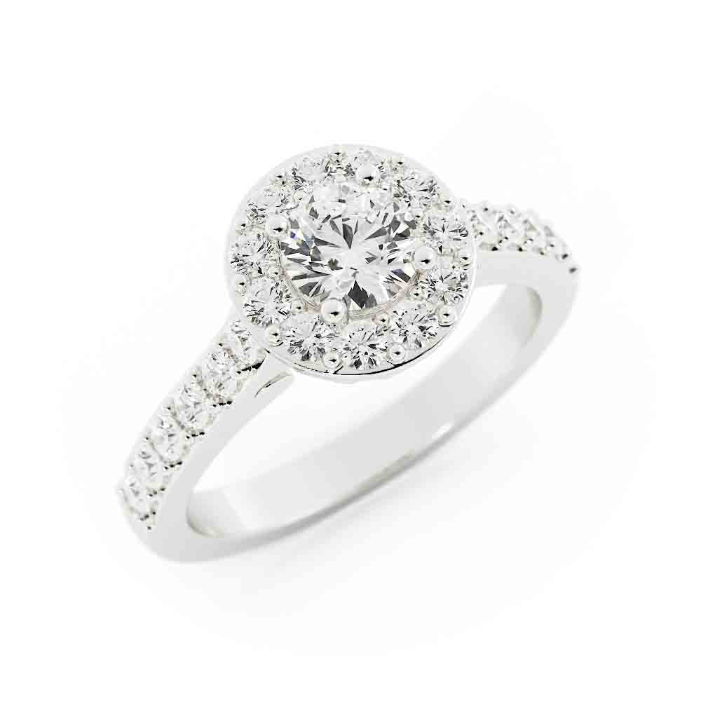 Halo Rd Diamond Ring