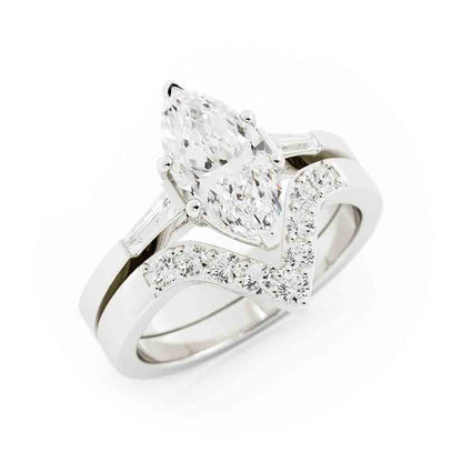 Marquise Diamond with Bag and Rd Diamond Set