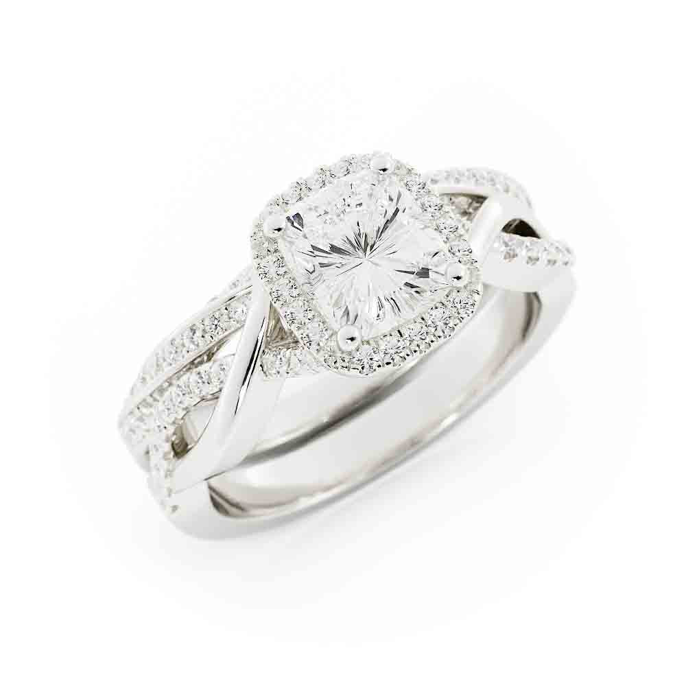Twisted Engagment Ring and Band
