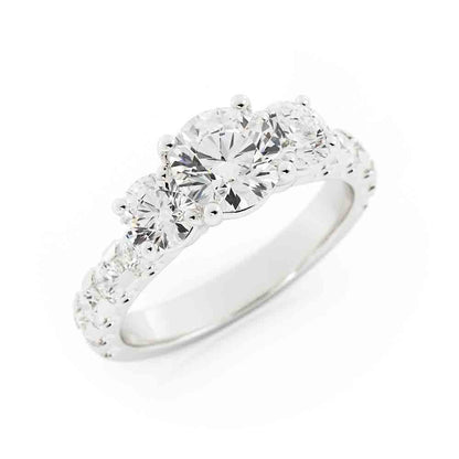 Round 3 Stone and Diamond Side Stones