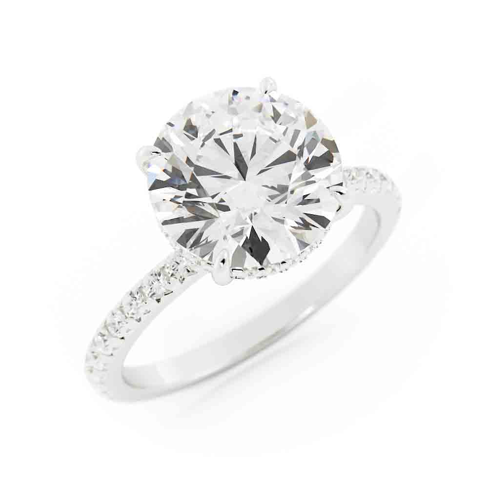 Large Round Diamond Ring
