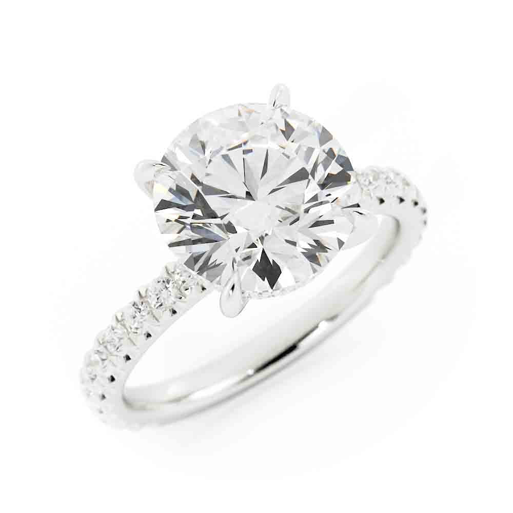 Large Round Diamond Ring