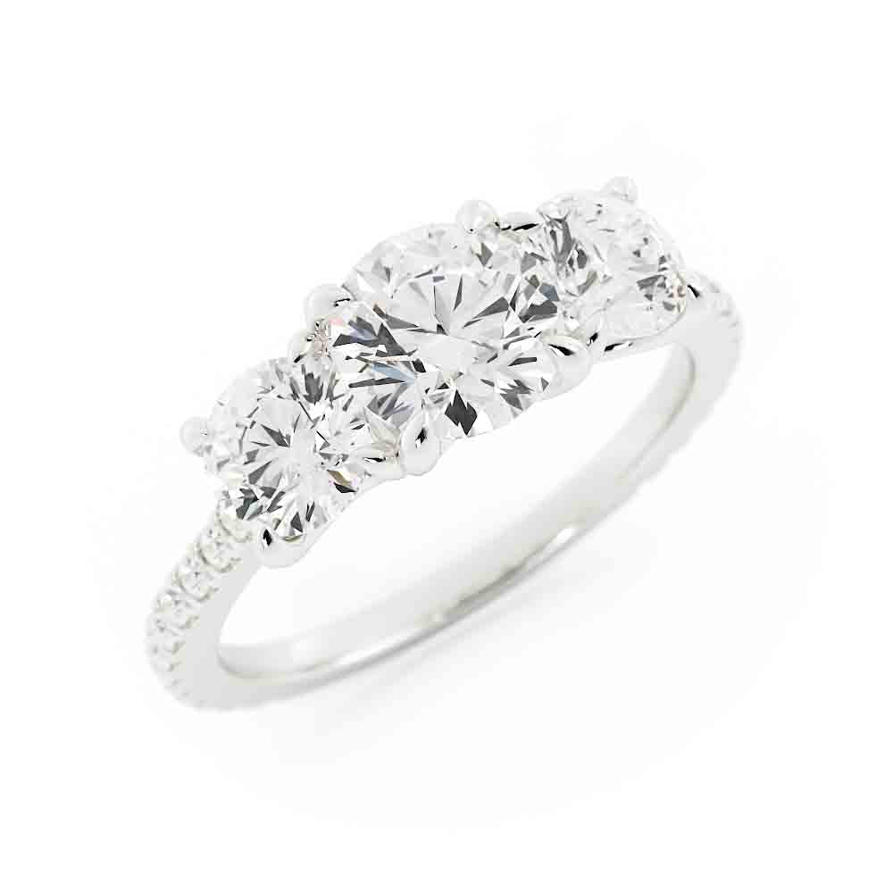 Three Stone Diamond Ring