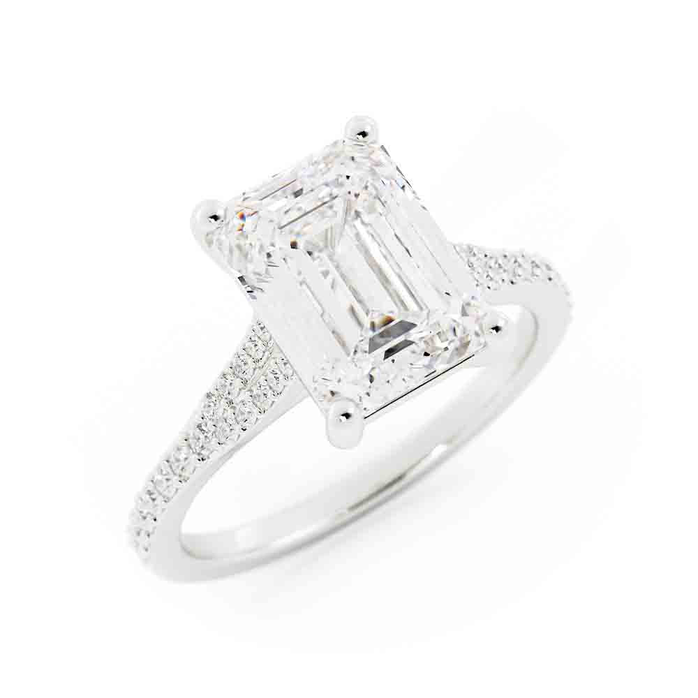Emerald Cut Diamond Ring