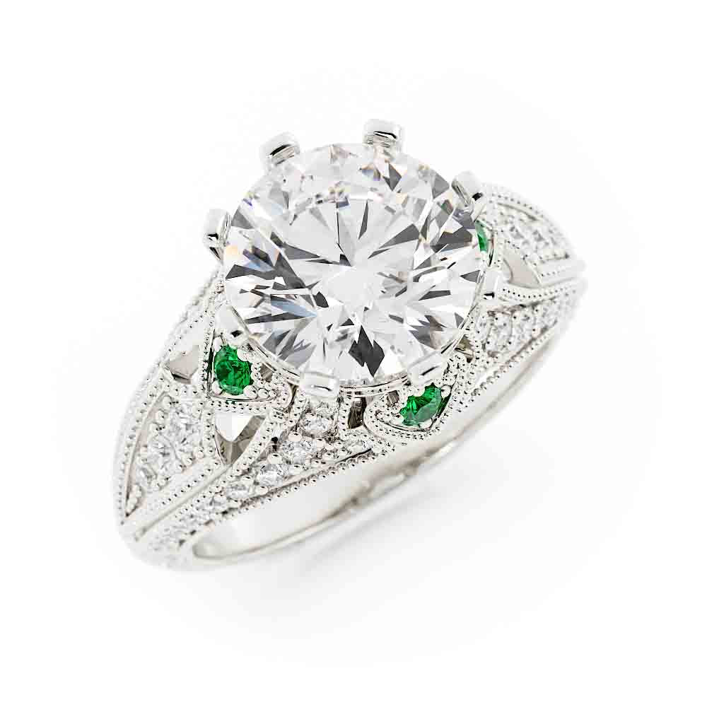 Vintage Round Diamond Ring