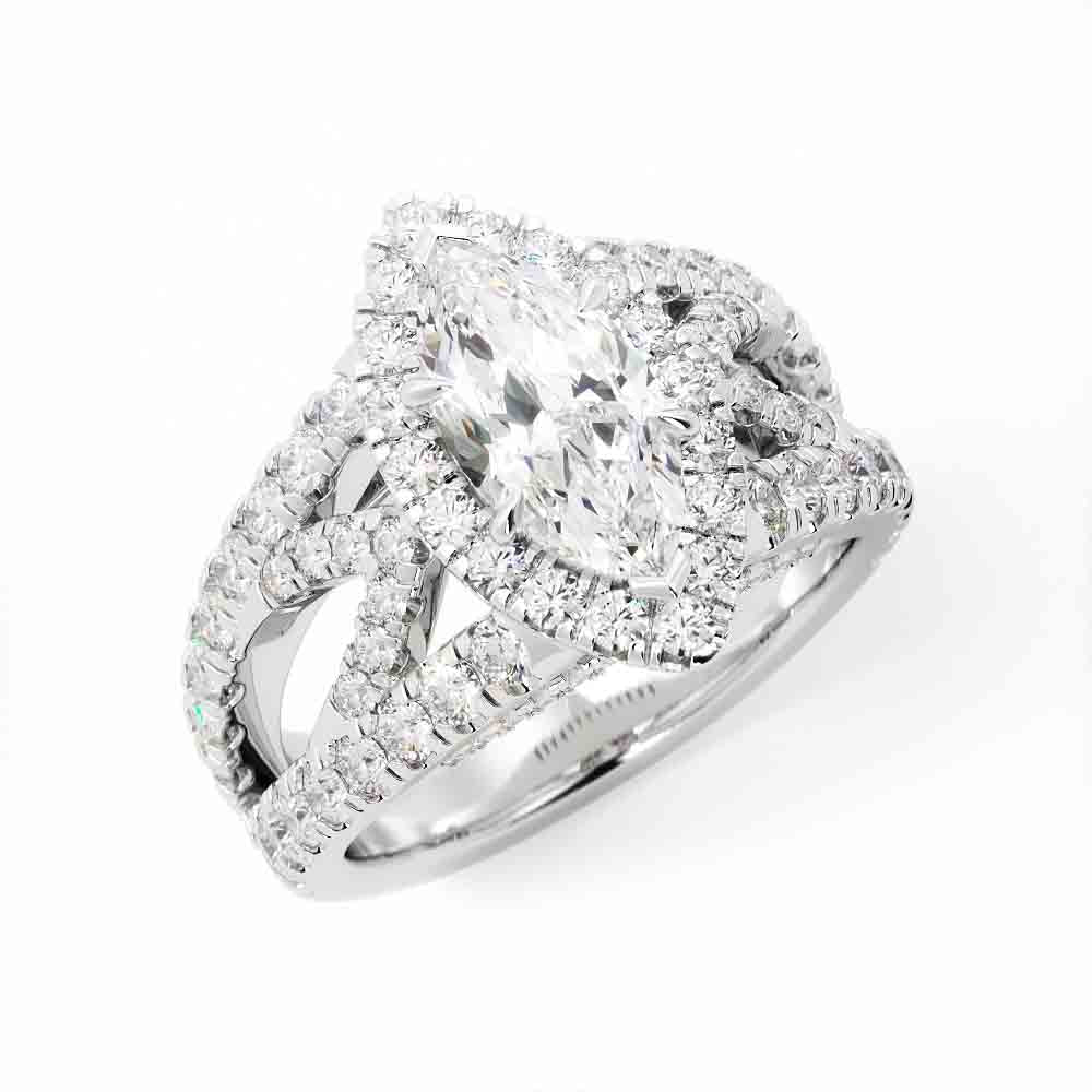 Fashion Diamond Marquise Ring