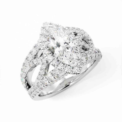 Fashion Diamond Marquise Ring