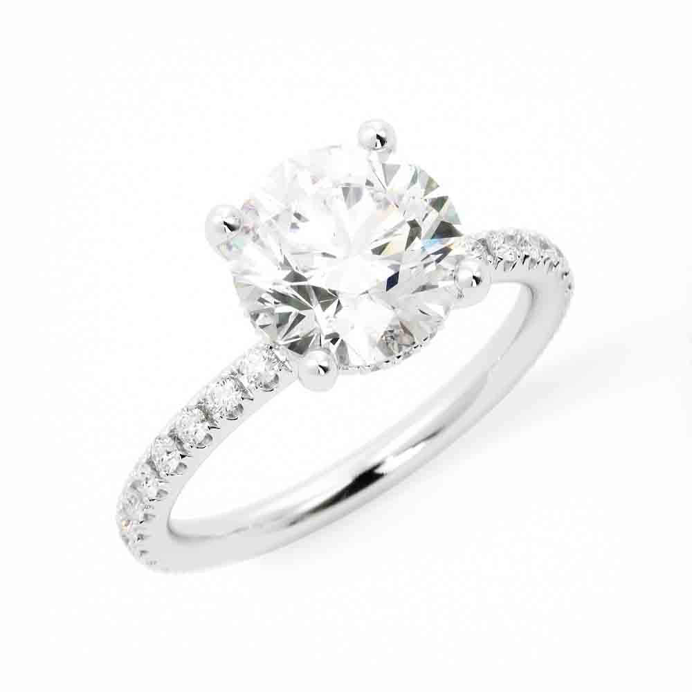 Delicate Diamond Solitaire Ring