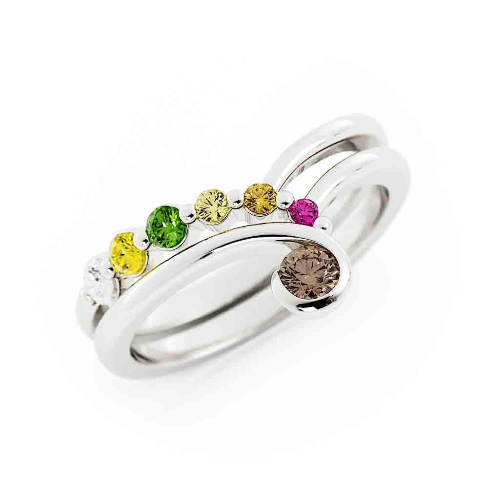 Colored Diamond Fashion Ring