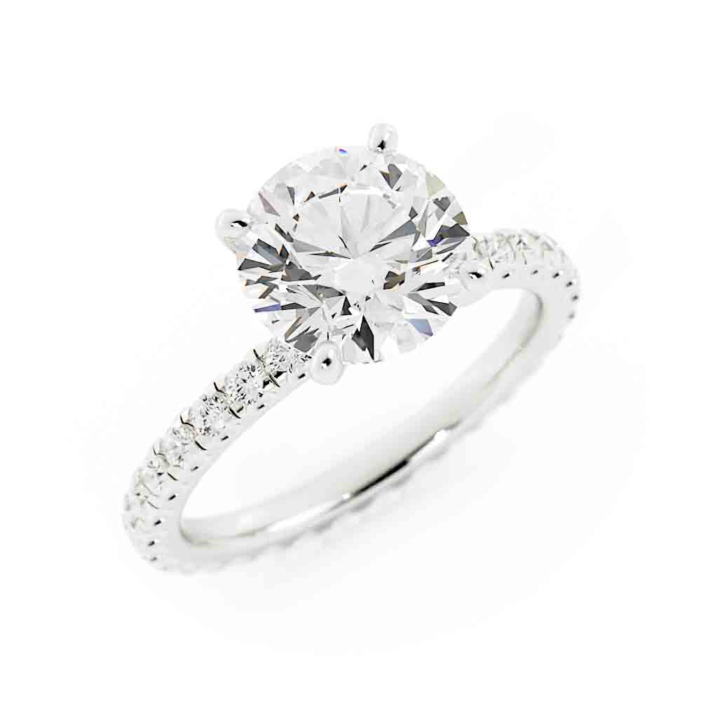 Classic Rd Diamond Engagement Ring