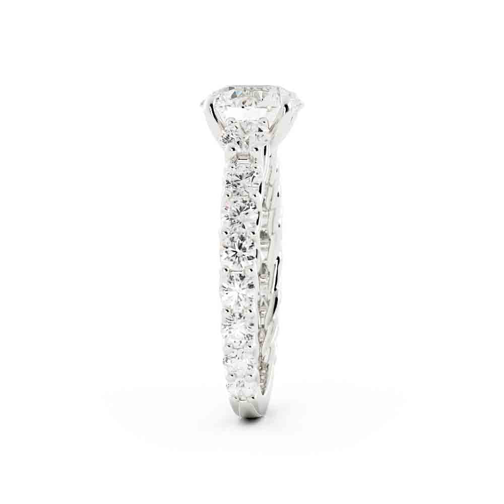 Customer Diamond For The Three Center Stone