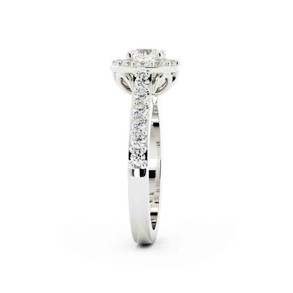 Halo Rd Diamond Ring