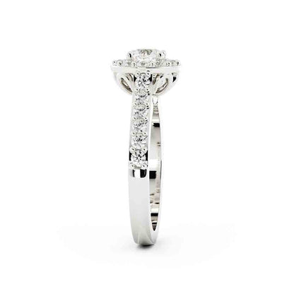 Halo Rd Diamond Ring