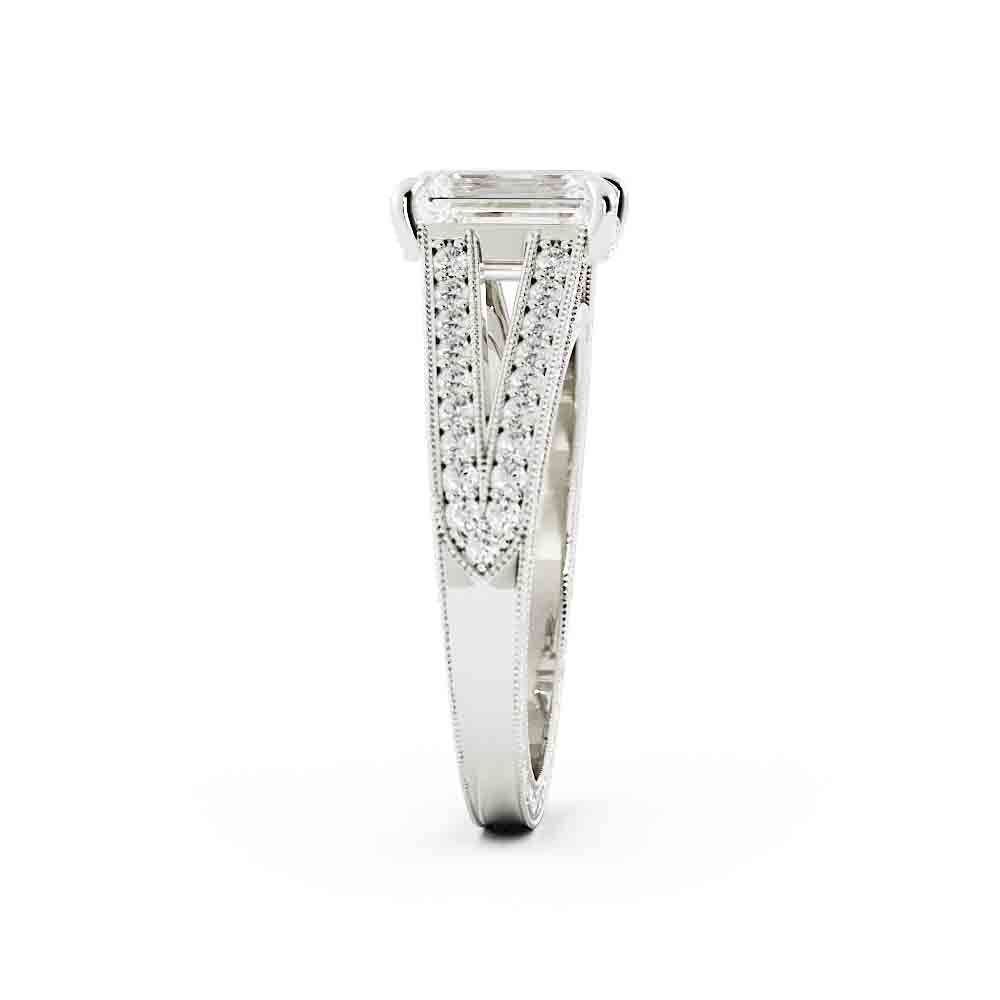 Split Shank Diamond Ring