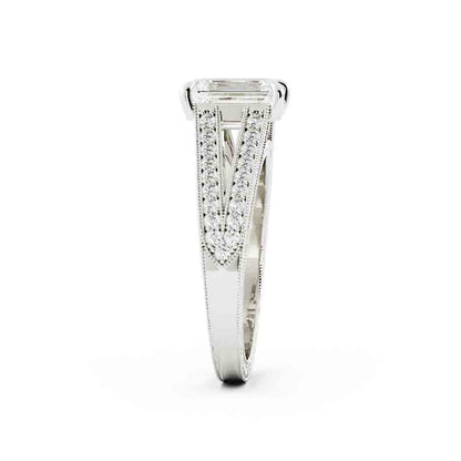 Split Shank Diamond Ring
