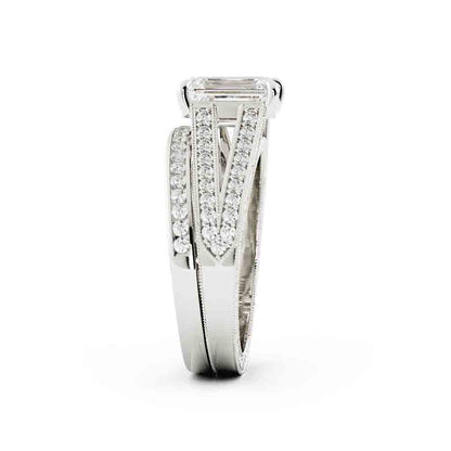 Split Shank Diamond Ring Set