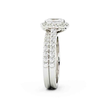 Halo Diamond Ring Set