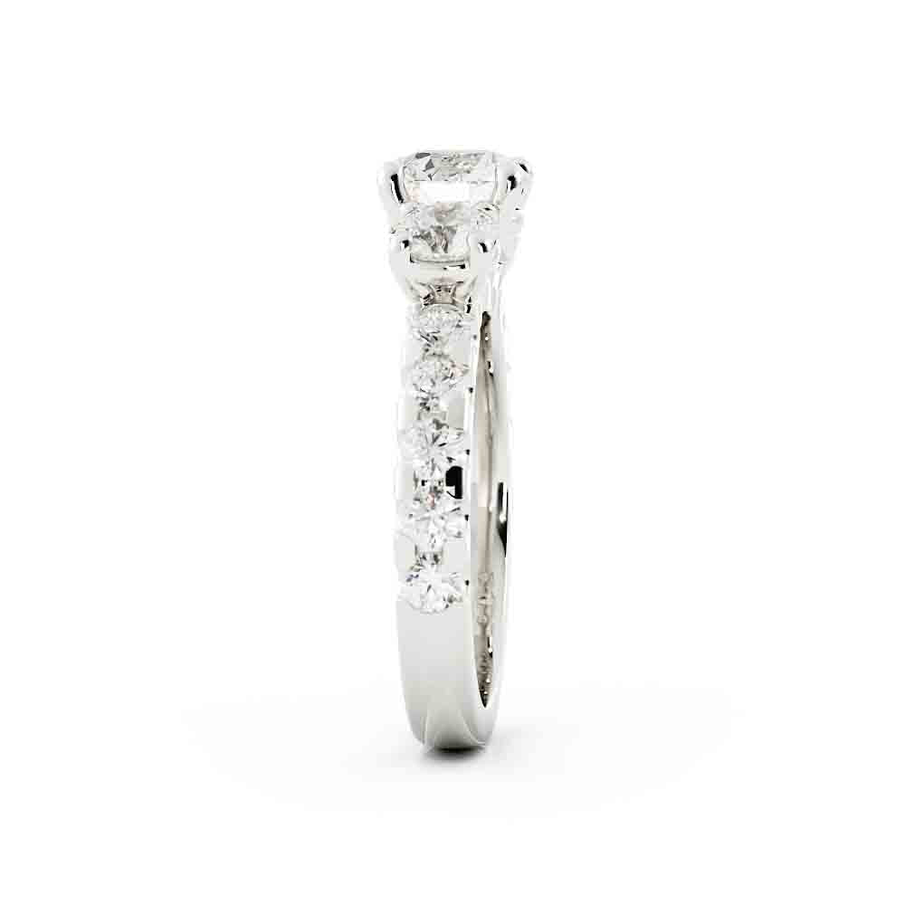 Round 3 Stone and Diamond Side Stones
