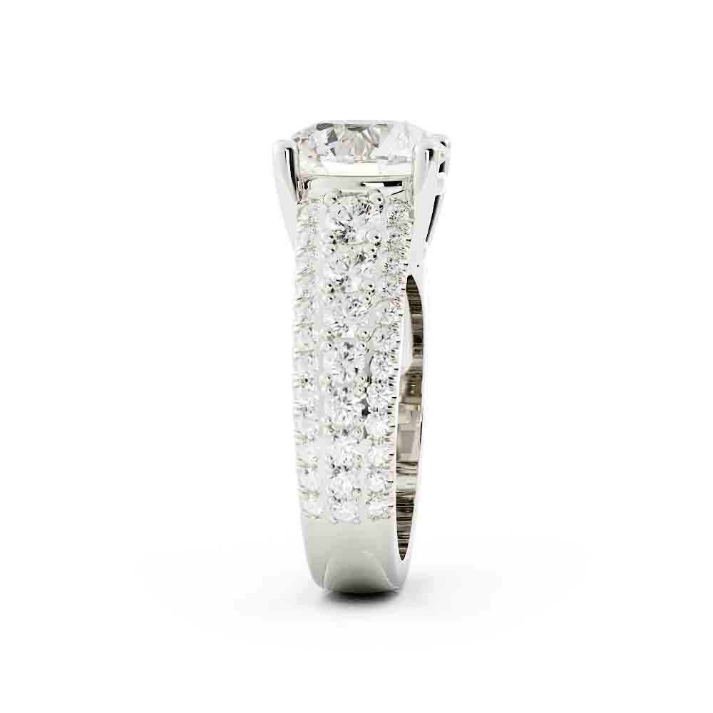 Round Diamond Pave Ring