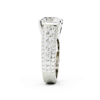 Round Diamond Pave Ring