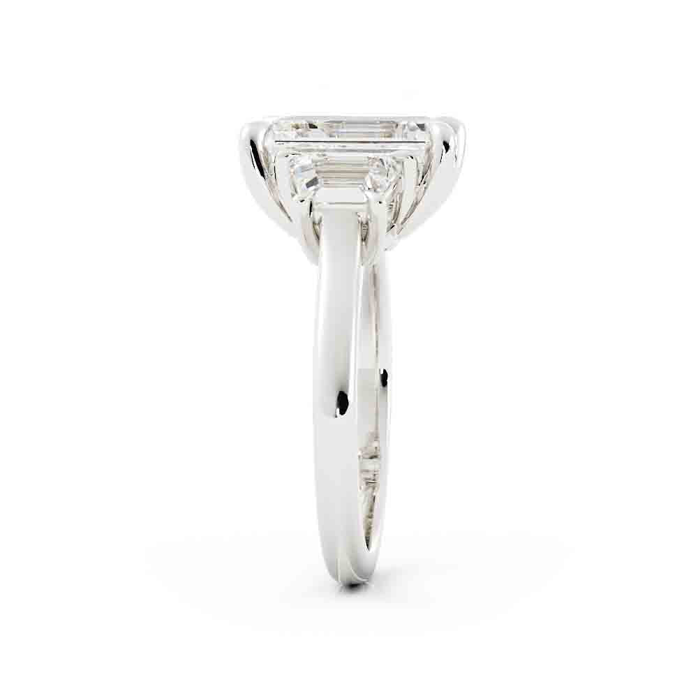 3 Stone Emerald Cut