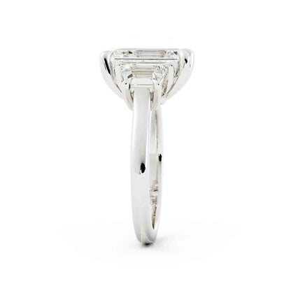 3 Stone Emerald Cut