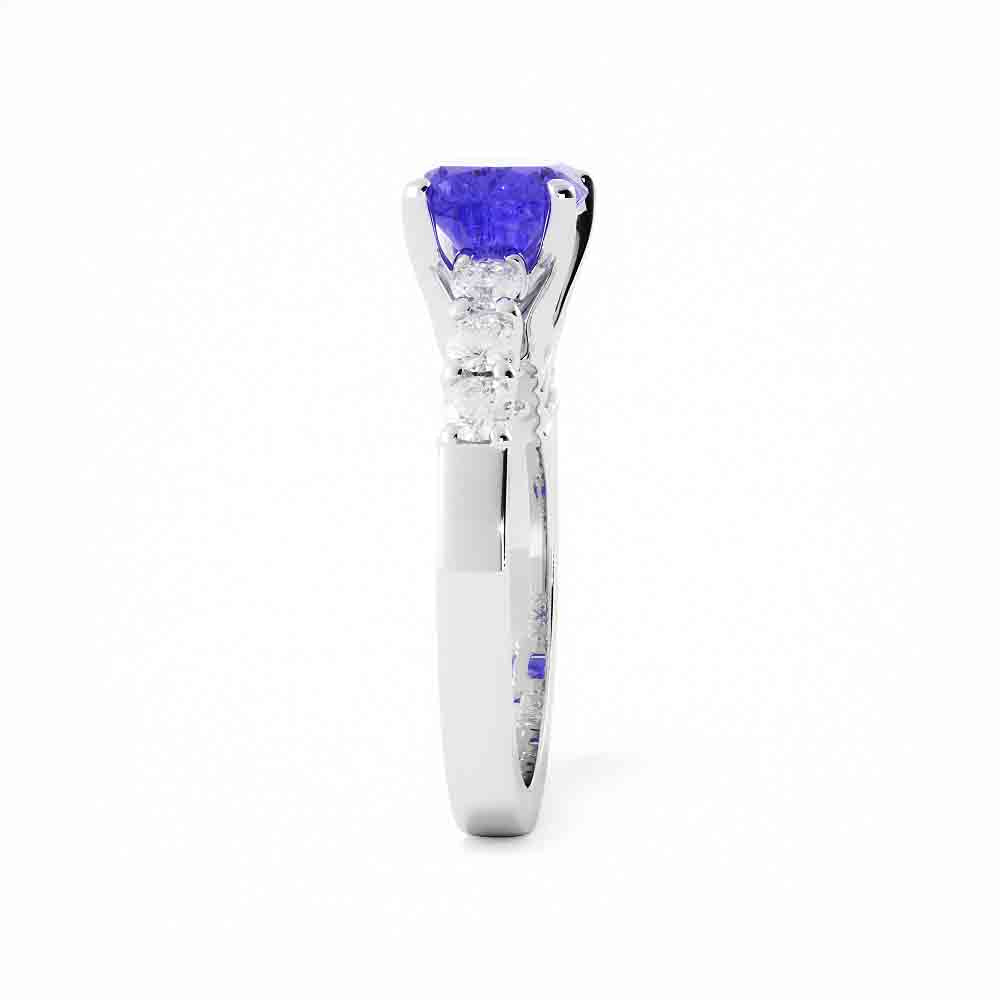 East-West Center Stone Solitaire