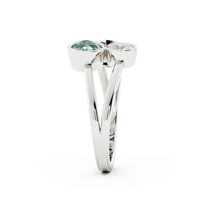 Split Shank Colored Stone Ring