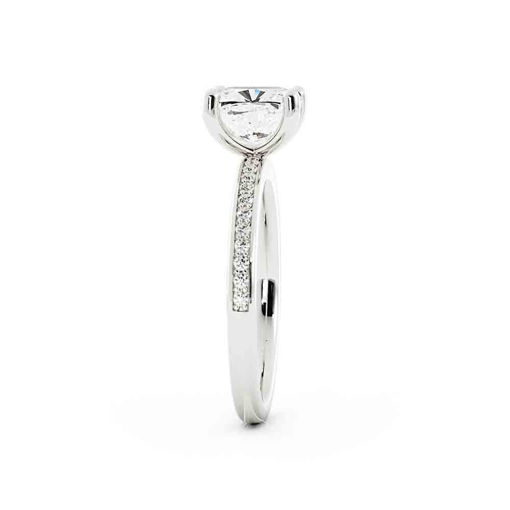 Rd Diamond Ring With Bead Set Diamonds