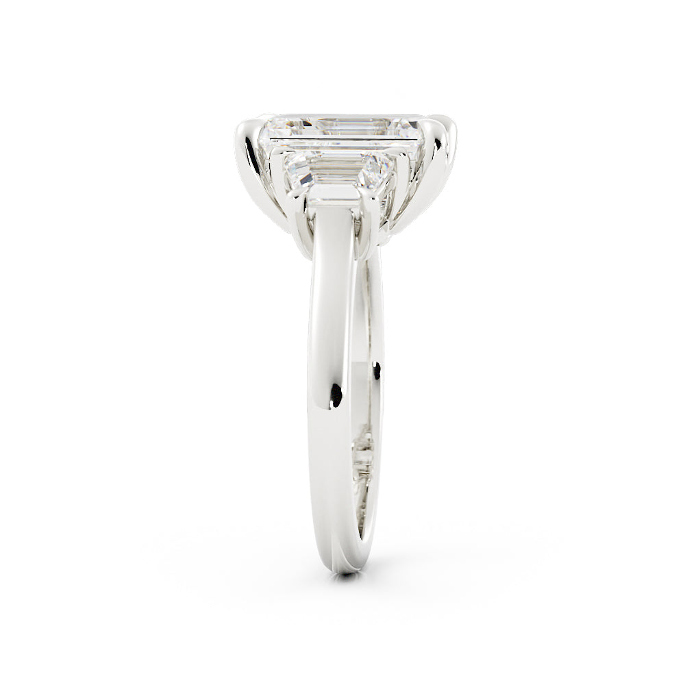 3 Stone Emerald Cut Laboratory-Grown Diamond Ring