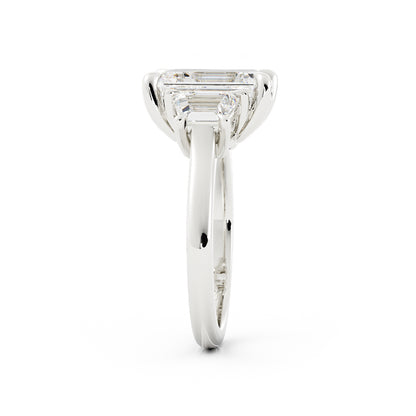 3 Stone Emerald Cut Laboratory-Grown Diamond Ring