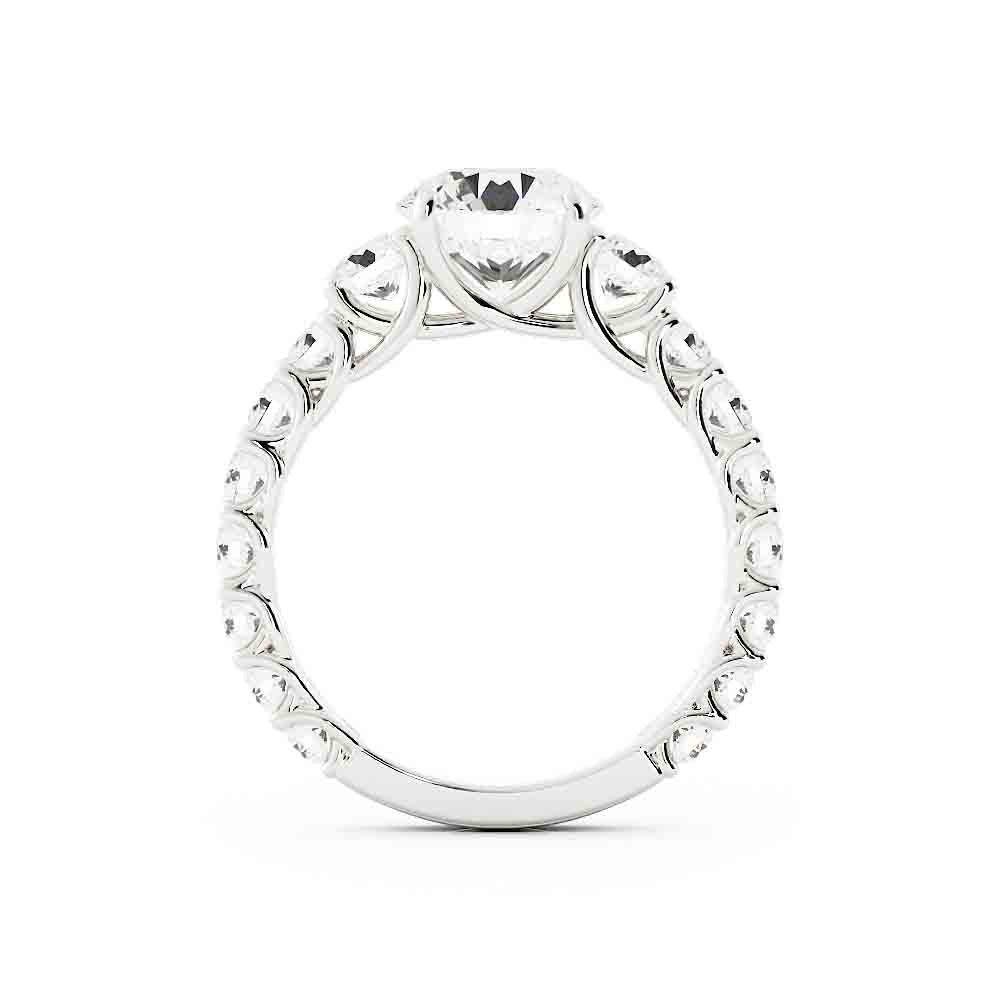 Customer Diamond For The Three Center Stone