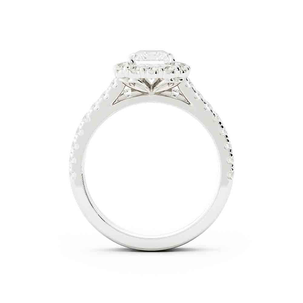 Halo Diamond Ring Set