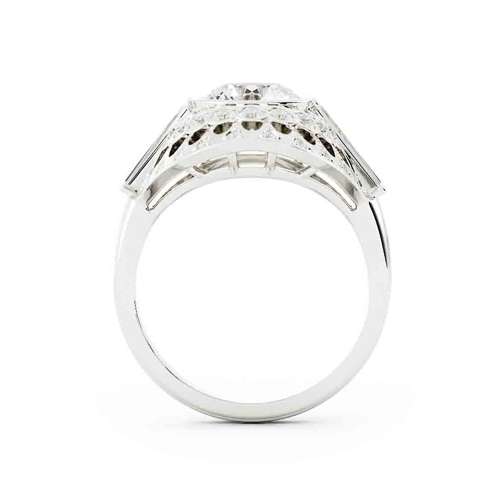 Vintage Designed Ring with Bag Sides