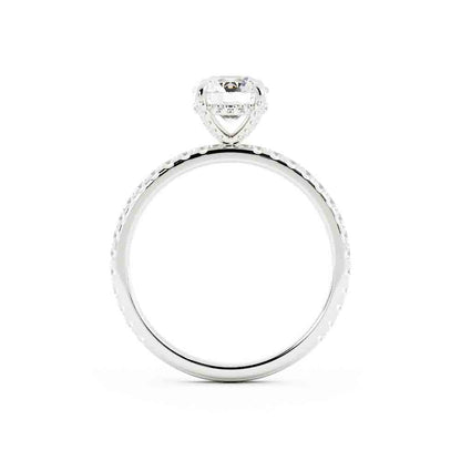 Round Diamond Split Prong Engagment Ring
