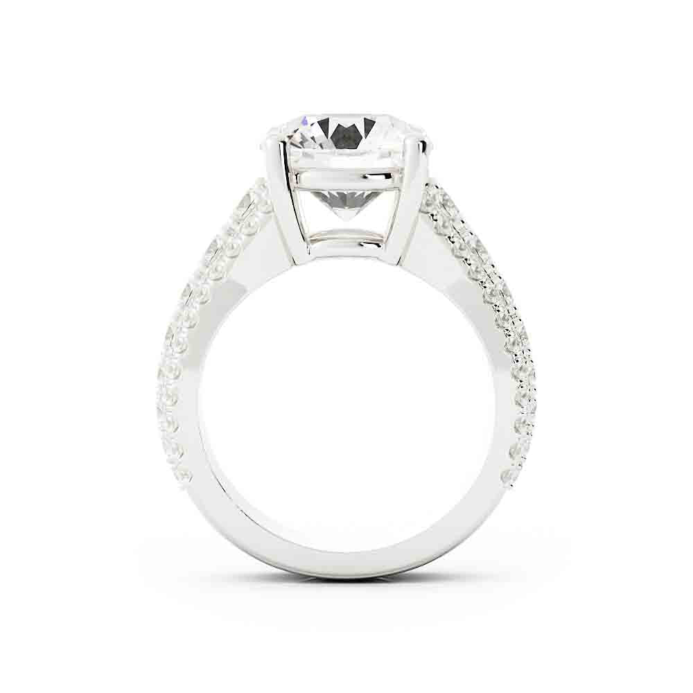 Round Diamond Pave Ring