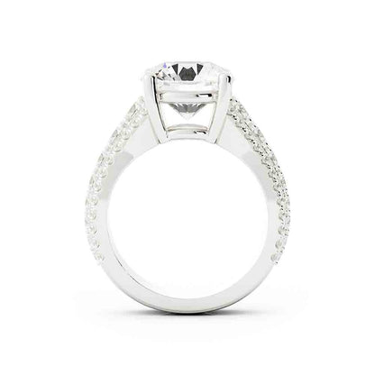 Round Diamond Pave Ring